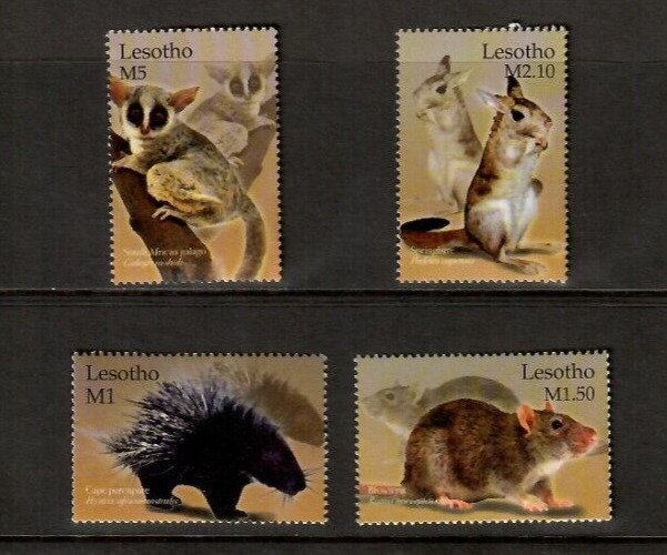 Lesotho 2004 - Animals - Set of 4 Stamps - Scott #1338-41 - MNH