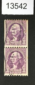 MOMEN: US STAMPS # 722 PAIR USED LOT #13542