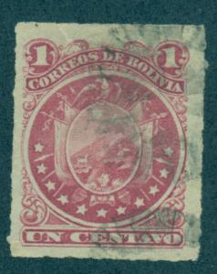 BOLIVIA SC# 24 F-VF U 1887