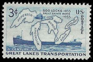 # 1069 MINT NEVER HINGED SOO LOCKS     VF+