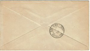 Sierra Leone 1903 Freetown cancel on stationery envelope to FRENCH GUINEA