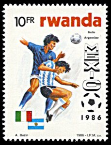 Rwanda 1259, MNH, 1986 Mexico World Cup Football Championship