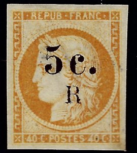 French Reunion Sc #6 Unused VF SCV$62.50...French Colonies are Hot!