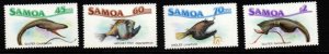 SAMOA SG749/52 1987 DEEP OCEAN FISHES MNH