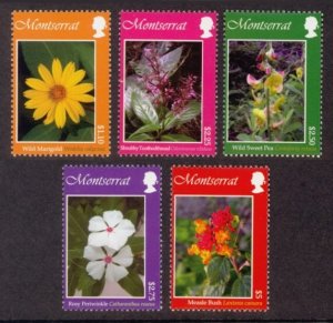Montserrat Sc# 1247-51 MNH Wild Flowers of Montserrat