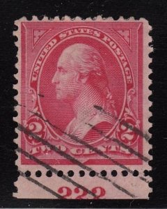 STAMP STATION PERTH US #252 Used Plate Number Single CV$22.00