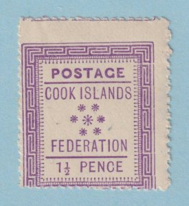 COOK ISLANDS 2  MINT HINGED OG * 1892 ISSUE - NO FAULTS FINE! - CKC