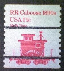 United States, Scott #1905a, used(o), 1984,  Caboose of 1890s  11¢