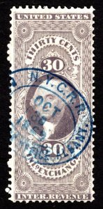 1862, US 30c, Inland Exchange, Used, Sc R52c