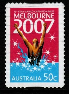 AUSTRALIA SG2768 2007 12TH FINA WORLD CHAMPIONSHIP SELF ADHESIVE FINE USED