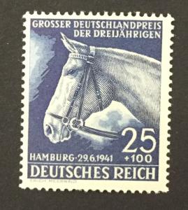 (BJ Stamps) GERMANY, B191. 1941, 25 + 100pf sapphire. FVF, OG, MNH CV $14.00.