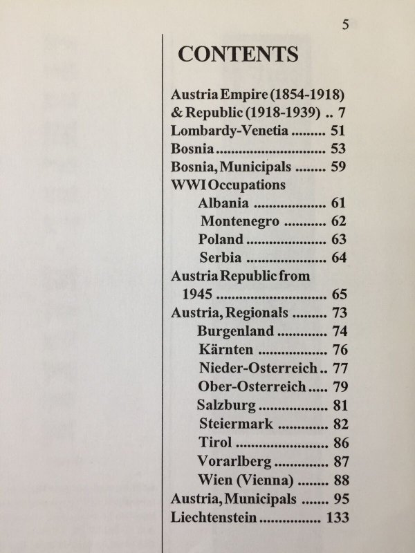 Austria Revenues J. Barefoot Ltd 2002 1st Edition Illustrated Catalogue MK4634
