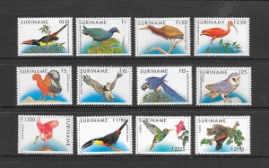 BIRDS - SURINAME #724-35  MNH
