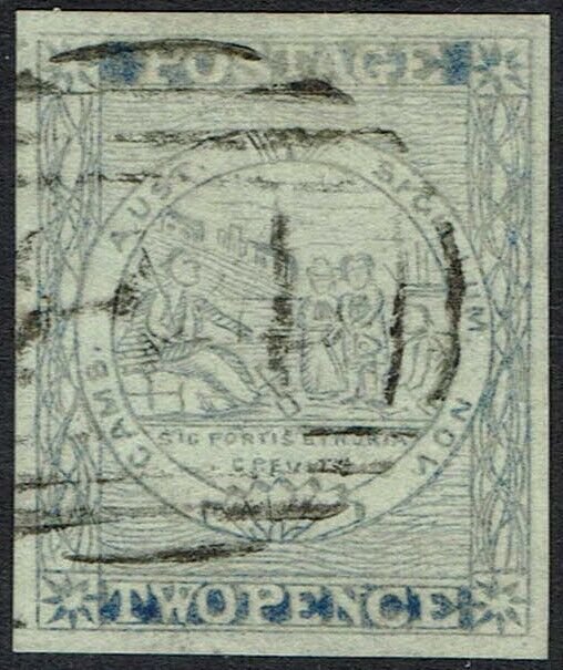 NEW SOUTH WALES 1851 SYDNEY VIEW 2D PLATE IV USED 