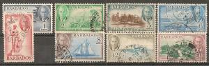 Barbados #216-22, 224 F-VF Used CV $18.45  (F27)  