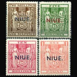 NIUE 1941 - Scott# 89A-D Goddess Opt. Set of 4 NH