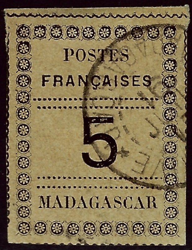 Madagascar SC#8 Used VF hr SCV$40.00..Worth a close look!!