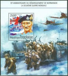 TOGO 2014 70th ANIVERSARY OF D DAY INVASION OF NORMANDY MONTGOMERY  S/S MINT NH