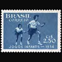 BRAZIL 1956 - Scott# 835 Children Games Set of 1 LH