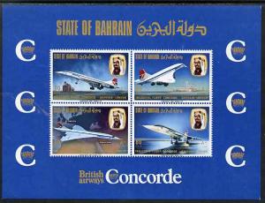 Bahrain 1976 Concorde imperf m/sheet unmounted mint, SG M...