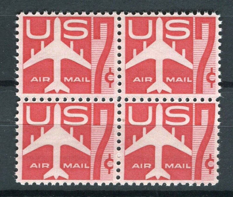USA; 1958 . AIRMAIL issue fine MINT MNH Unmounted BLOCK of 4