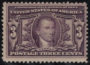 USA #325 Fine+ OG H, nice stamp Retail $65