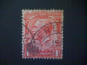 Great Britain, Scott #188, used (o), 1924, King George V, 1d, scarlet