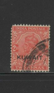 KUWAIT #23  1929  2a   KING GEORGE VI OVERPRINT   F-VF  USED  a