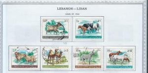Lebanon. Mounted album pages '61//'68 + loose [m/u]