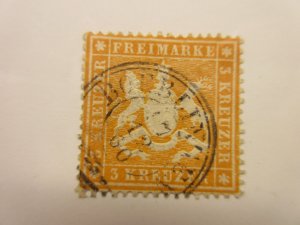 German States WURTTEMBERG Scott 20 USED Lot11 Cat $9.50