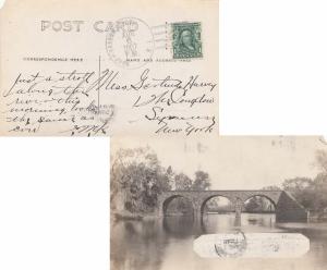 United States Jersey North Branch Depot 1907 doane 3/2  1905-1966  PPC (Real ...