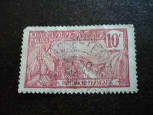 Stamps - Guadeloupe - Scott# 59 - Used Part Set of 1 Stamp