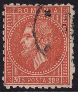 Romania - 1876 - Scott #65 - used