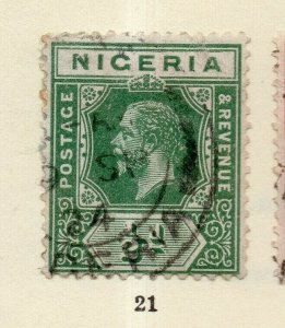 Nigeria 1920s Early Issue Fine Used 1/2d. NW-170210