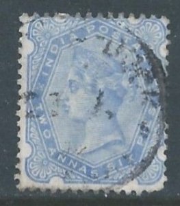 India #59 Used 2a6p Queen Victoria