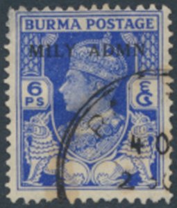 Burma   SC# 37  Used  MILY ADMIN  see details & scans