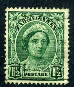 Australia - Scott #192 - 1½ p - Queen Elizabeth - Used