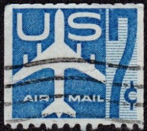United States C52 - Used - 7c Jet Silhouette (Coil) (1958)