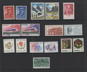 Norway - 9 VFMNH sets CV $15.70