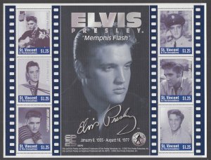St Vincent 3046 Elvis Souvenir Sheet MNH VF