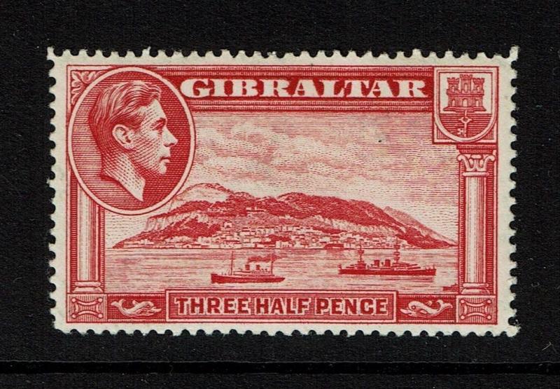 Gibraltar SG# 123, Mint Hinged, small Hinge Remnant - Lot 052117