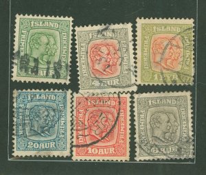 Iceland #71/73-6/79 Used Multiple