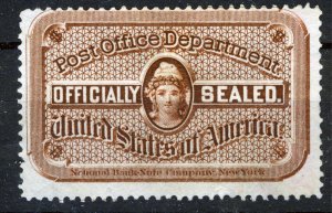 Post Office Department, SCOTT #OX10 – 1898, BROWN