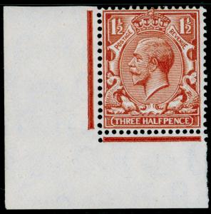 SG420 SPEC N35(3), 1½d pale red-brown, M MINT. Cat £25. CORNER MARGINAL