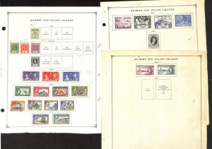 Gilbert Ellice Stamp Collection on 15 Scott International Pages, 1911-1976