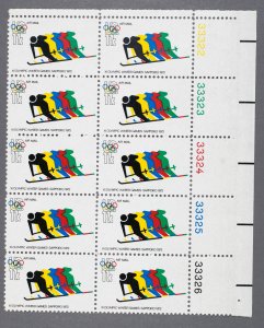 United States #C85 MNH XF Plate Block of 10 5 Numbers