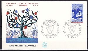 France, Scott cat. 1551. Jr. Chamber of Commerce issue. First day cover. ^