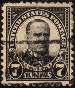 1927, US 7c, William McKinley, Used, Sc 639