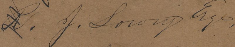 1863 Confederate #6 Local Print De La Rue Paper Thos J Penill  J Lowry Atlanta