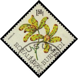 Burundi #143 Ansellia Flower; CTO (0.25)